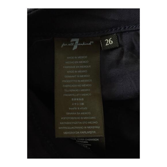 7 For All Mankind Kimmie form fitted bootcut jeans dark blue size 26 - Picture 6 of 8